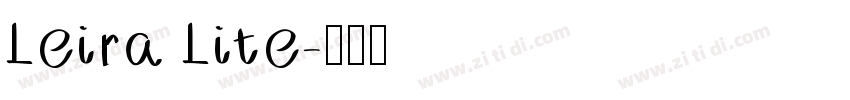 Leira Lite字体转换